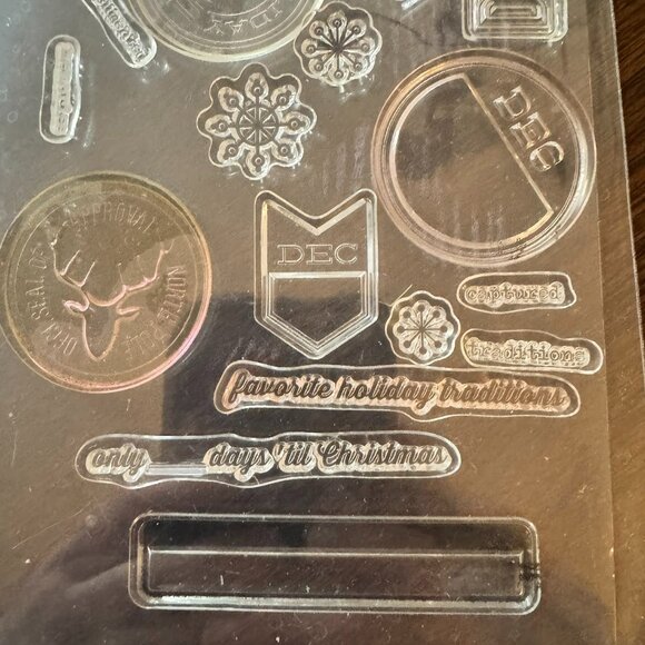 Holiday Traditions Clear Acrylic Stamp Set - Picture 3 of 3